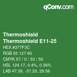 Farbcode: Thermoshield - Thermoshield E11-25 | qconv.com