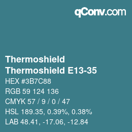 Farbcode: Thermoshield - Thermoshield E13-35 | qconv.com