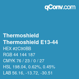 Color code: Thermoshield - Thermoshield E13-44 | qconv.com