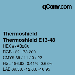 Color code: Thermoshield - Thermoshield E13-48 | qconv.com