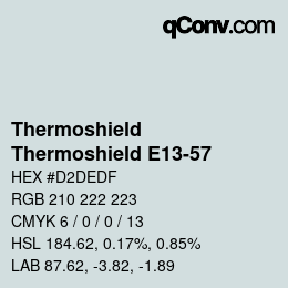 Farbcode: Thermoshield - Thermoshield E13-57 | qconv.com
