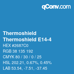 Farbcode: Thermoshield - Thermoshield E14-4 | qconv.com