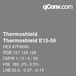 Código de color: Thermoshield - Thermoshield E15-59 | qconv.com