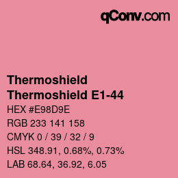 Farbcode: Thermoshield - Thermoshield E1-44 | qconv.com