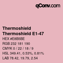 Código de color: Thermoshield - Thermoshield E1-47 | qconv.com