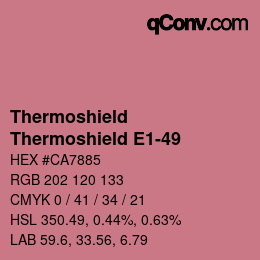 Farbcode: Thermoshield - Thermoshield E1-49 | qconv.com