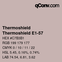 カラーコード: Thermoshield - Thermoshield E1-57 | qconv.com