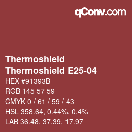 カラーコード: Thermoshield - Thermoshield E25-04 | qconv.com