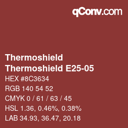 Farbcode: Thermoshield - Thermoshield E25-05 | qconv.com