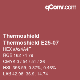 Farbcode: Thermoshield - Thermoshield E25-07 | qconv.com