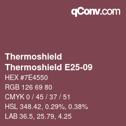 Farbcode: Thermoshield - Thermoshield E25-09 | qconv.com