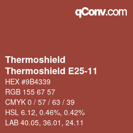 Farbcode: Thermoshield - Thermoshield E25-11 | qconv.com