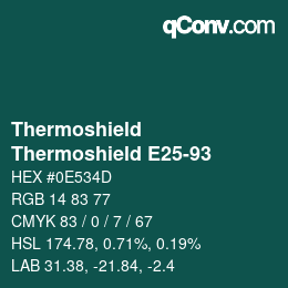 カラーコード: Thermoshield - Thermoshield E25-93 | qconv.com