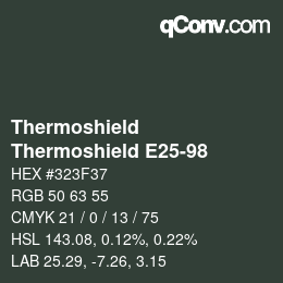 カラーコード: Thermoshield - Thermoshield E25-98 | qconv.com