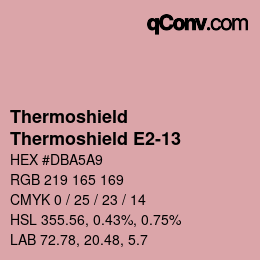 カラーコード: Thermoshield - Thermoshield E2-13 | qconv.com