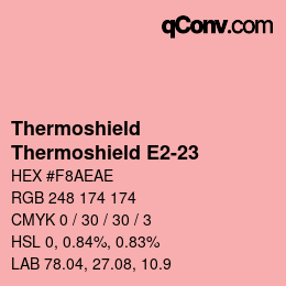 カラーコード: Thermoshield - Thermoshield E2-23 | qconv.com