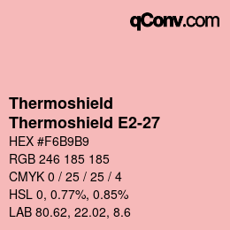 カラーコード: Thermoshield - Thermoshield E2-27 | qconv.com