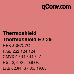 カラーコード: Thermoshield - Thermoshield E2-29 | qconv.com