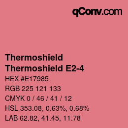 Farbcode: Thermoshield - Thermoshield E2-4 | qconv.com