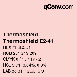 カラーコード: Thermoshield - Thermoshield E2-41 | qconv.com