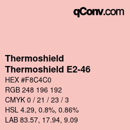 カラーコード: Thermoshield - Thermoshield E2-46 | qconv.com