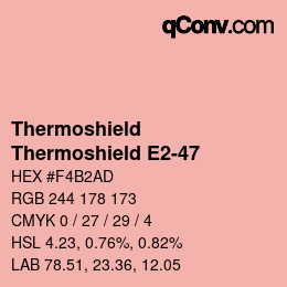 カラーコード: Thermoshield - Thermoshield E2-47 | qconv.com