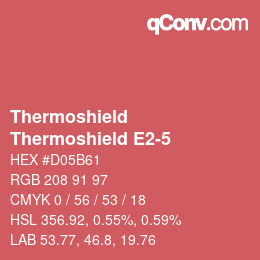 Farbcode: Thermoshield - Thermoshield E2-5 | qconv.com