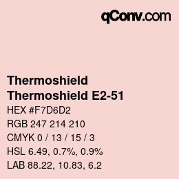 カラーコード: Thermoshield - Thermoshield E2-51 | qconv.com