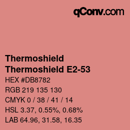 カラーコード: Thermoshield - Thermoshield E2-53 | qconv.com