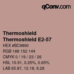 カラーコード: Thermoshield - Thermoshield E2-57 | qconv.com