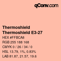 カラーコード: Thermoshield - Thermoshield E3-27 | qconv.com