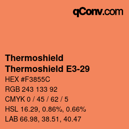 Farbcode: Thermoshield - Thermoshield E3-29 | qconv.com