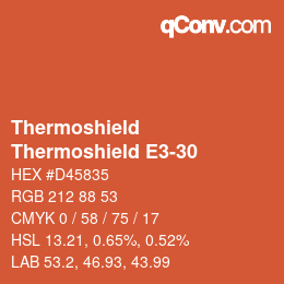 Farbcode: Thermoshield - Thermoshield E3-30 | qconv.com