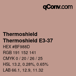カラーコード: Thermoshield - Thermoshield E3-37 | qconv.com