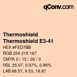 Farbcode: Thermoshield - Thermoshield E3-41 | qconv.com