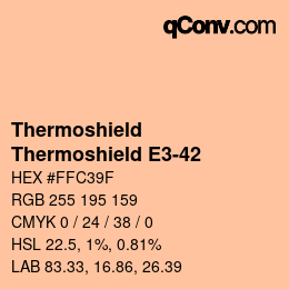 Código de color: Thermoshield - Thermoshield E3-42 | qconv.com
