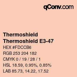 Color code: Thermoshield - Thermoshield E3-47 | qconv.com