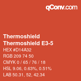 Farbcode: Thermoshield - Thermoshield E3-5 | qconv.com