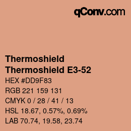 Farbcode: Thermoshield - Thermoshield E3-52 | qconv.com