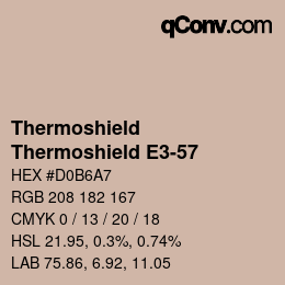 カラーコード: Thermoshield - Thermoshield E3-57 | qconv.com