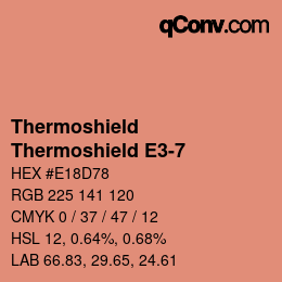 Color code: Thermoshield - Thermoshield E3-7 | qconv.com