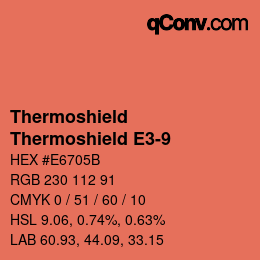 Farbcode: Thermoshield - Thermoshield E3-9 | qconv.com