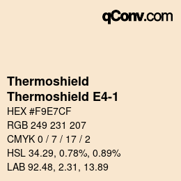 Código de color: Thermoshield - Thermoshield E4-1 | qconv.com