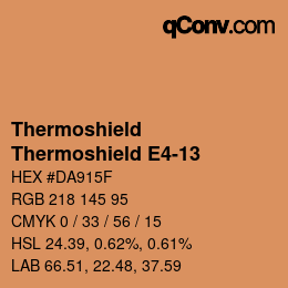 Code couleur: Thermoshield - Thermoshield E4-13 | qconv.com