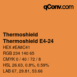 Farbcode: Thermoshield - Thermoshield E4-24 | qconv.com