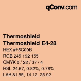 Color code: Thermoshield - Thermoshield E4-28 | qconv.com