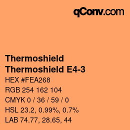 Código de color: Thermoshield - Thermoshield E4-3 | qconv.com