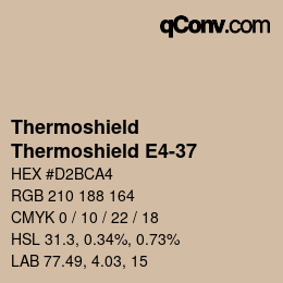 Color code: Thermoshield - Thermoshield E4-37 | qconv.com