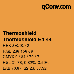カラーコード: Thermoshield - Thermoshield E4-44 | qconv.com