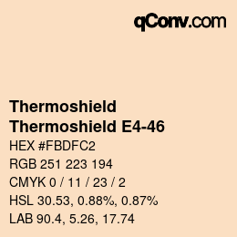 カラーコード: Thermoshield - Thermoshield E4-46 | qconv.com